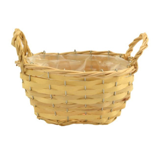 Koszyk pleciony owal 24x17x13cm DRV477